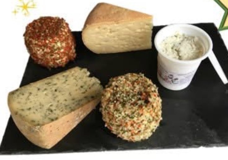 Petit plateau de fromages pour Noël